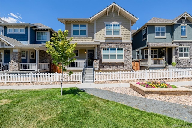 13736 Umatilla Ln, Broomfield, CO 80023 - craftsman inspired home featuring stone siding and covered porch