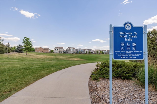13736 Umatilla Ln, Broomfield, CO 80023 - view of community with a yard and a residential view