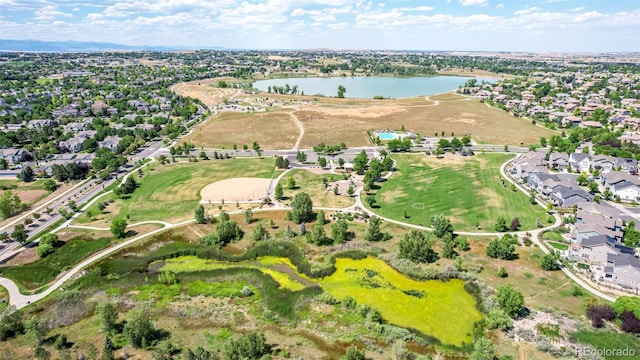13736 Umatilla Ln, Broomfield, CO 80023 - aerial perspective of suburban area featuring a large body of water