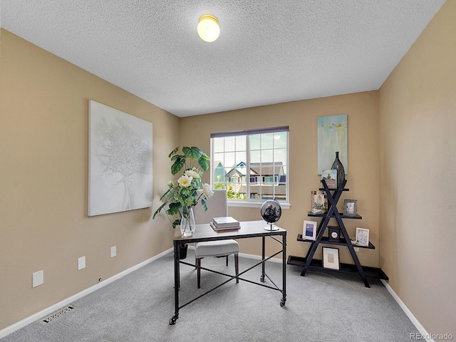 3661 Seramonte Dr, Highlands Ranch, CO 80129 - carpeted office with a textured ceiling