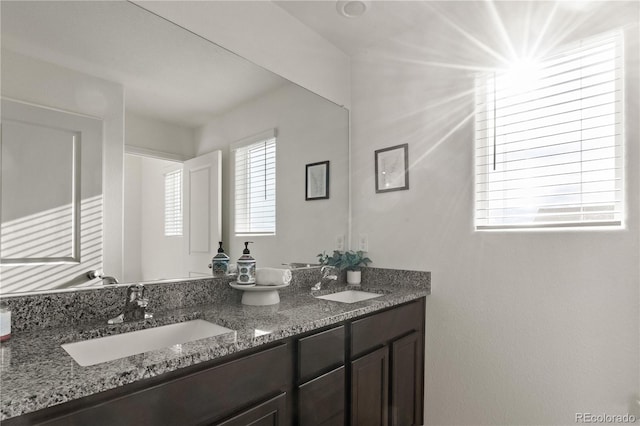 bathroom with vanity