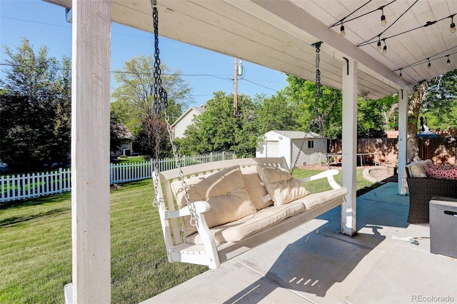 5332 W Roxbury Pl, Littleton, CO 80128 - view of patio / terrace featuring an outdoor living space