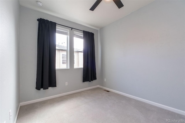 15443 W 65th Ave Unit B, Arvada, CO 80007 - carpeted spare room featuring a ceiling fan and a smoke detector