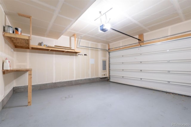 15443 W 65th Ave Unit B, Arvada, CO 80007 - garage with a garage door opener and electric panel