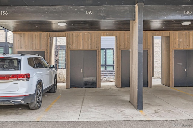 930 Blue River Pkwy Unit 812, Silverthorne, CO 80498 - parking deck with wooden walls