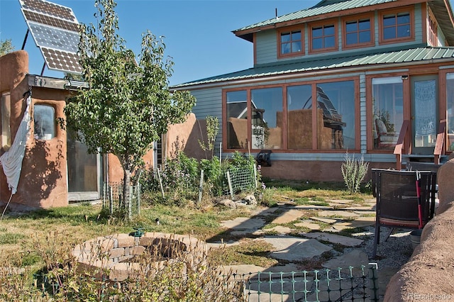 view of front of house featuring a patio