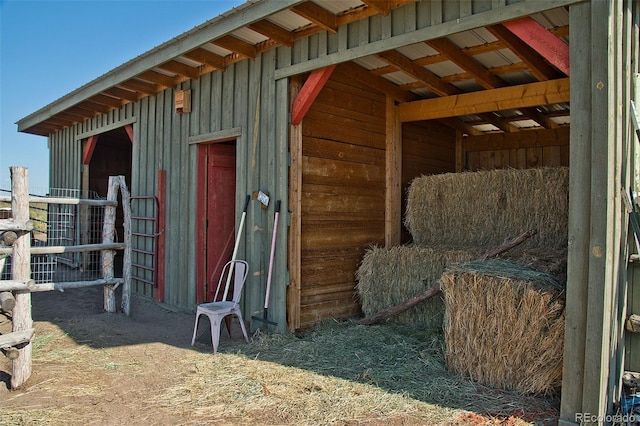 view of stable