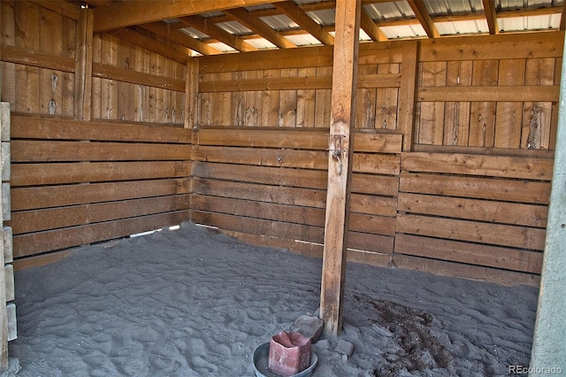 view of horse barn