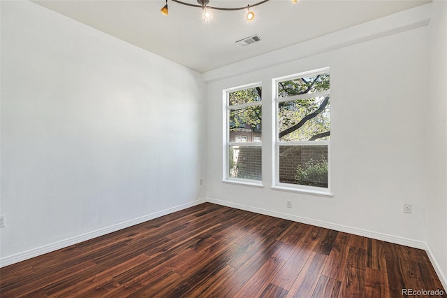 10184 Park Meadows Dr Unit 1102, Lone Tree, CO 80124 - unfurnished room with dark wood-style floors and baseboards