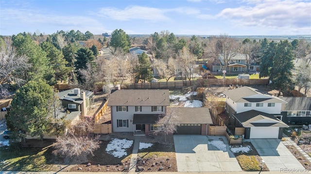 birds eye view of property