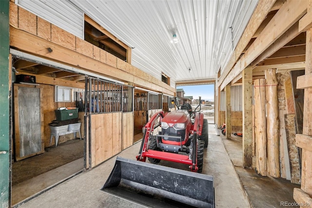 view of horse barn