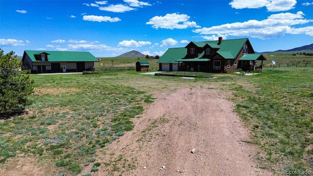 29 Howe Rd, Westcliffe, CO 81252 - view of dirt / gravel road with a mountain view and a view of countryside