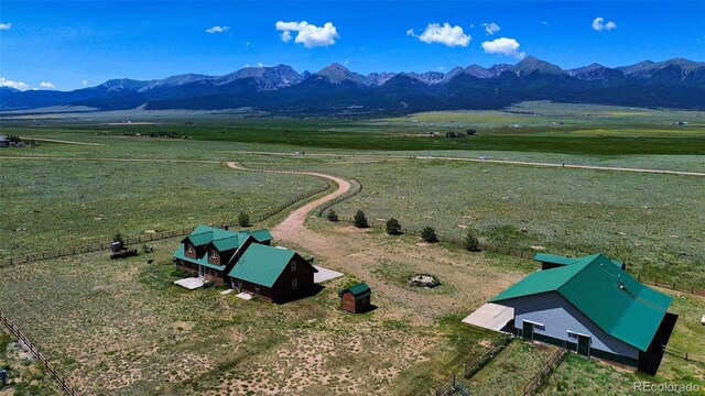 29 Howe Rd, Westcliffe, CO 81252 - aerial view of sparsely populated area featuring a mountainous background