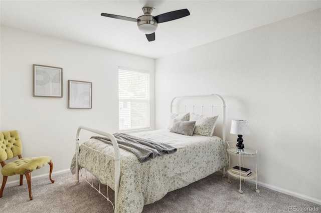 6385 S Nelson Way, Littleton, CO 80127 - carpeted bedroom featuring baseboards and a ceiling fan