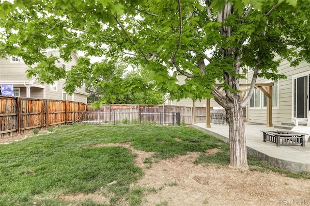6385 S Nelson Way, Littleton, CO 80127 - fenced backyard featuring a patio area