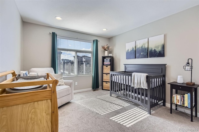 3795 Depew St Unit D, Wheat Ridge, CO 80212 - carpeted bedroom featuring baseboards and recessed lighting