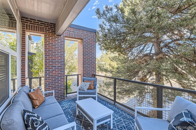 3795 Depew St Unit D, Wheat Ridge, CO 80212 - balcony with an outdoor hangout area