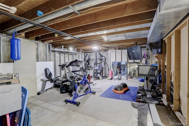 view of workout room