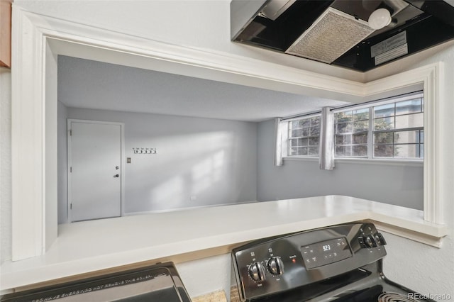 washroom featuring a textured ceiling