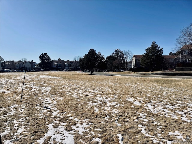 view of yard with a residential view