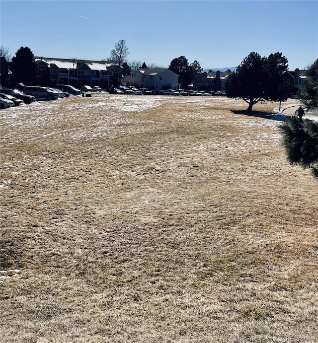 view of yard with a residential view