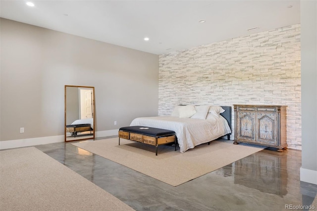 2480 Castle Butte Dr, Castle Rock, CO 80109 - bedroom featuring recessed lighting, baseboards, and concrete flooring
