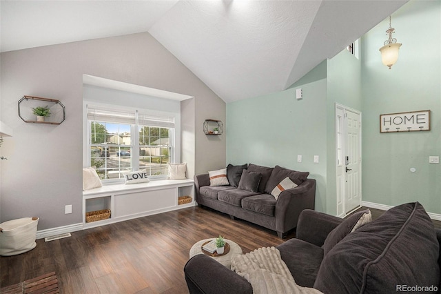 13118 Ash St, Thornton, CO 80241 - living room with vaulted ceiling and wood finished floors