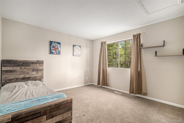 13118 Ash St, Thornton, CO 80241 - carpeted bedroom featuring baseboards and attic access