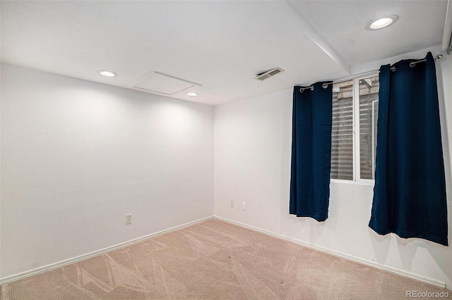 13118 Ash St, Thornton, CO 80241 - unfurnished room with carpet, recessed lighting, and attic access