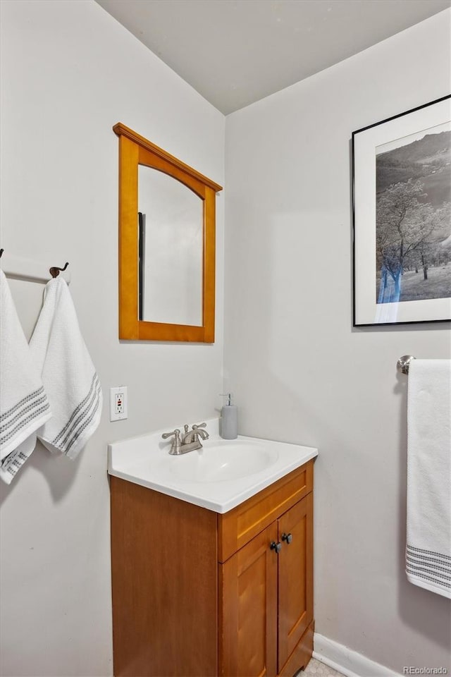 bathroom featuring vanity