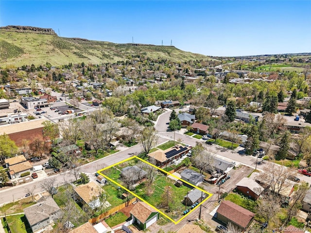 1914 Washington Ave, Golden, CO 80401 - aerial view of residential area featuring property parcel outlined
