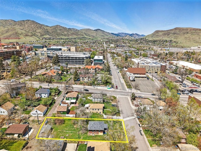 1914 Washington Ave, Golden, CO 80401 - view of property location with property boundaries highlighted and a mountainous background
