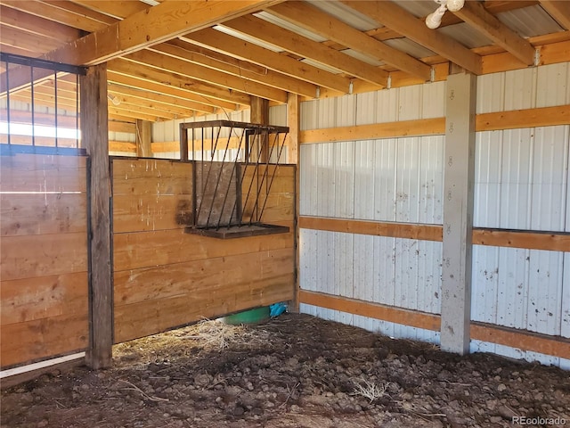 view of horse barn