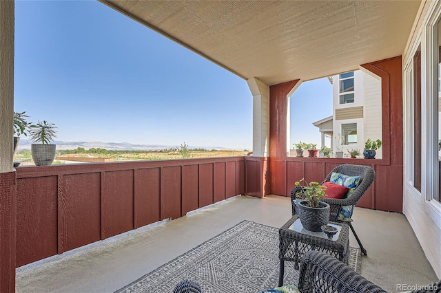 view of balcony