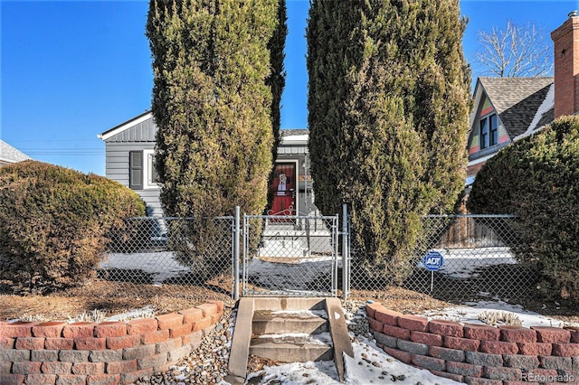 view of front of home