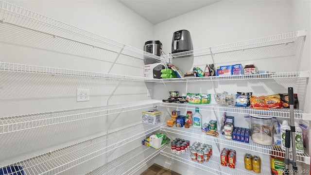 view of pantry