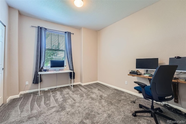 23882 E Alabama Dr, Aurora, CO 80018 - carpeted office space featuring baseboards and a textured ceiling