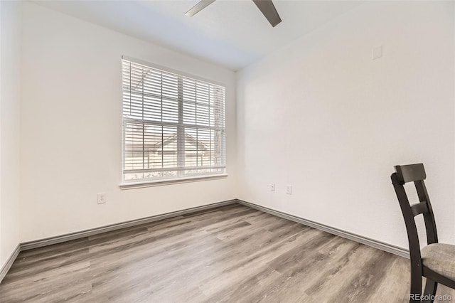 18657 Stroh Rd Unit 4103, Parker, CO 80134 - unfurnished room with wood finished floors and a ceiling fan