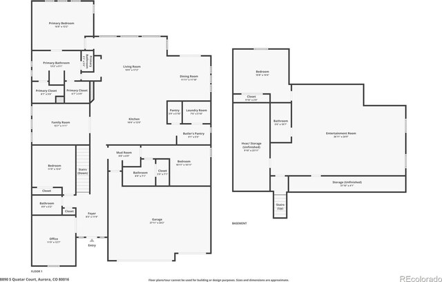 8890 S Quatar Ct, Aurora, CO 80016 - room layout
