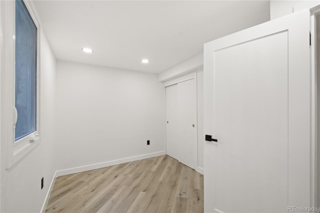 interior space featuring light hardwood / wood-style floors