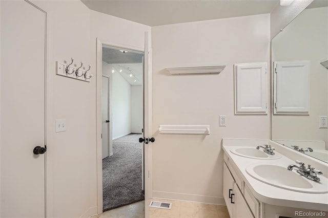 bathroom featuring vanity