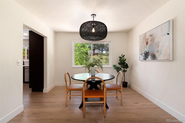 6097 S Jackson St, Centennial, CO 80121 - dining area with healthy amount of natural light and light wood-style flooring
