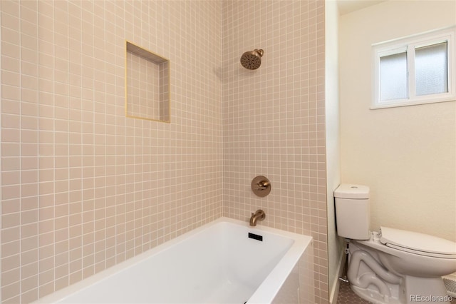 6097 S Jackson St, Centennial, CO 80121 - full bathroom featuring toilet and bathtub / shower combination