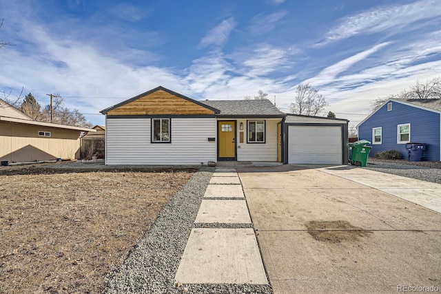 ranch-style house with a garage