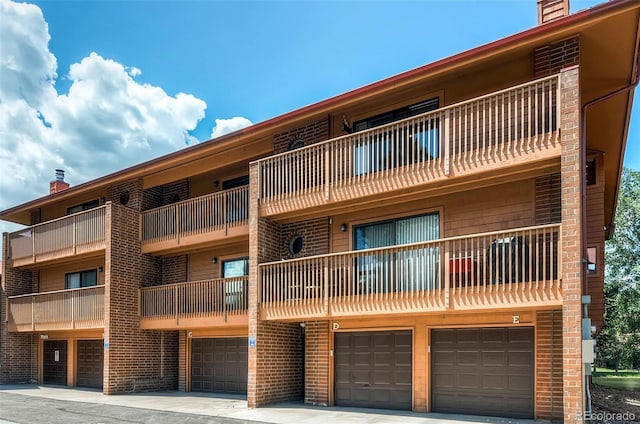 view of property with an attached garage