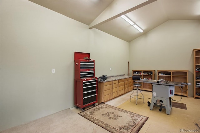 13365 Meadow Glen Ln, Colorado Springs, CO 80908 - home office with vaulted ceiling