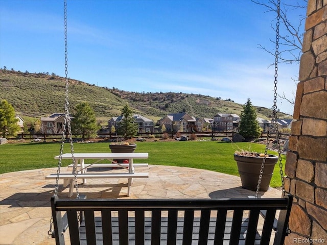 15116 Lyons Ridge Dr, Morrison, CO 80465 - view of patio featuring a mountain view