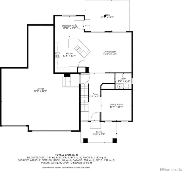 6677 Lamine Dr, Colorado Springs, CO 80925 - view of layout