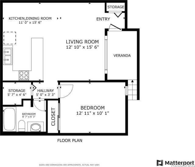 3663 S Sheridan Blvd Unit H15, Denver, CO 80235 - floor plan / room layout
