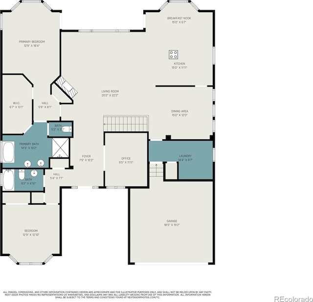 7410 Winter Berry Ln, Castle Pines, CO 80108 - view of floor plan / room layout